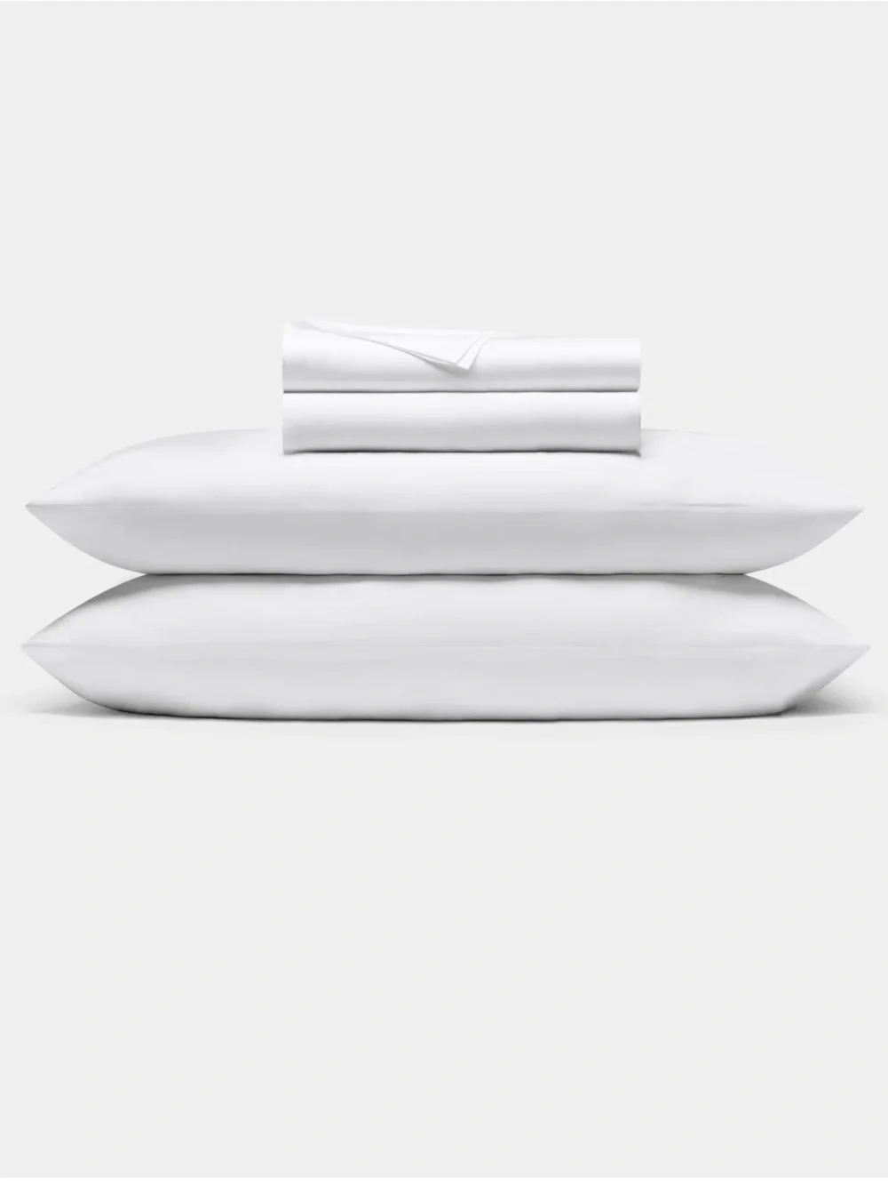 Cozy Earth Premium White Bed Sheet and Pillowcase Set - Soft Bamboo.